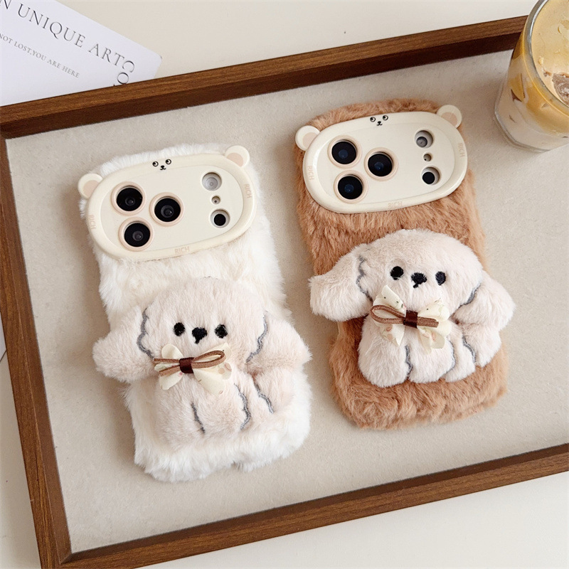 Phone Cases Iphone 13 - Теплый пушистый плюшевый чехол для телефона
