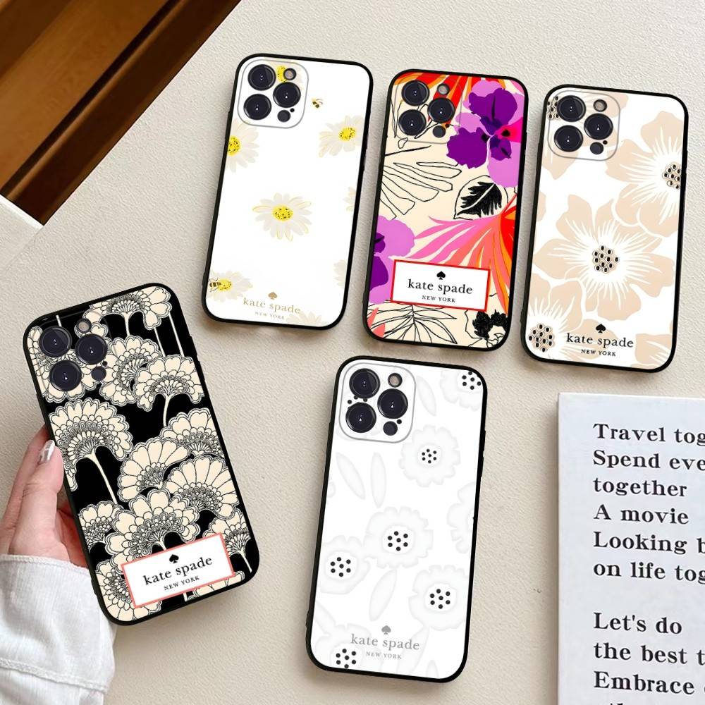 Phone Cases Kate Spade - Черный мягкий чехол для телефона K-Kate