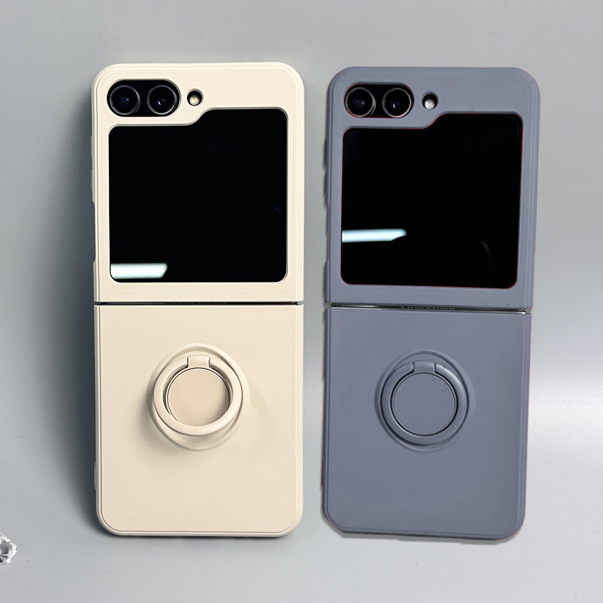 Ring Stand Case - Жидкий силиконовый магнитный чехол ярких цветов