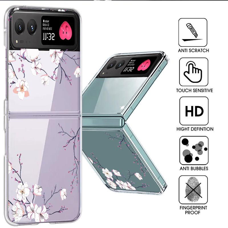 Phone Cases Motorola - Чехол для телефона с белым цветочным