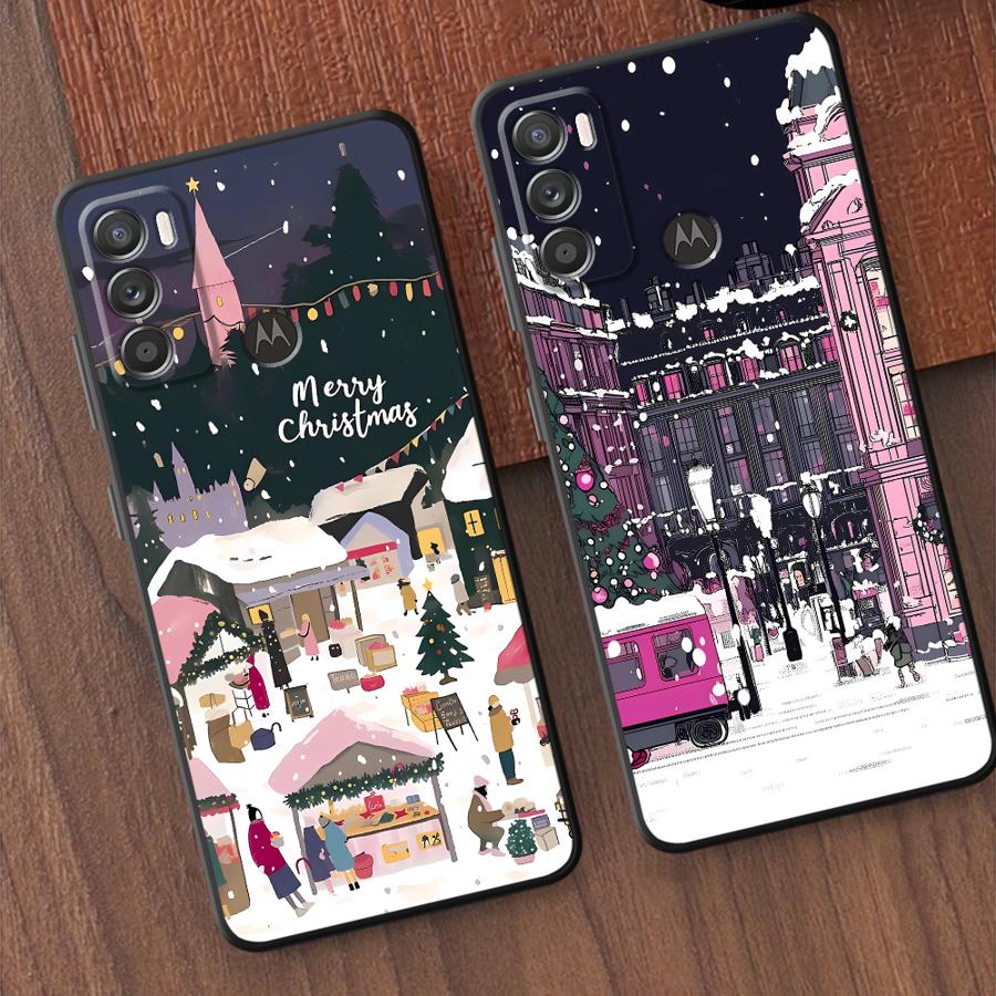 Phone Cases Motorola - Чехол Christmas Town для Motorola Moto