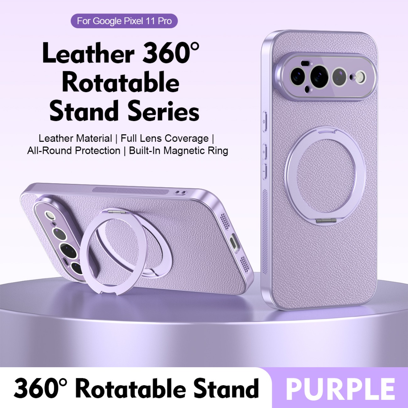 Магнитный кожаный чехол-подста – обзор и цена Ring Stand Case