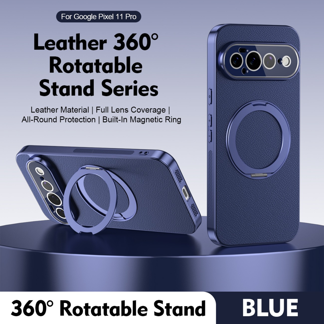Магнитный кожаный чехол-подста – обзор и цена Ring Stand Case