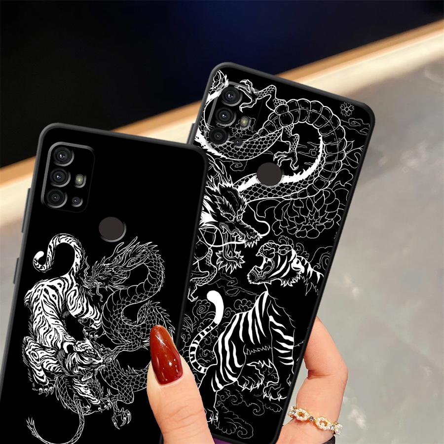 Чехол Dragon Tiger Sketch для  – обзор и цена Phone Cases Motorola