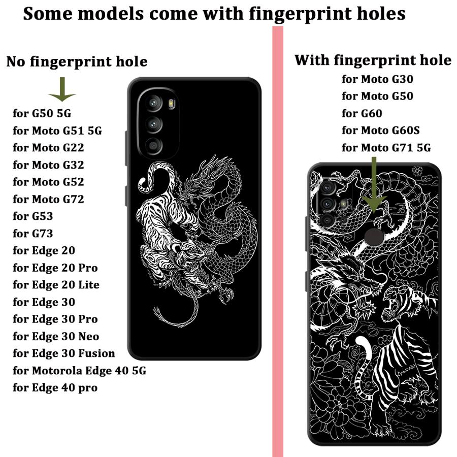 Чехол Dragon Tiger Sketch для  – обзор и цена Phone Cases Motorola